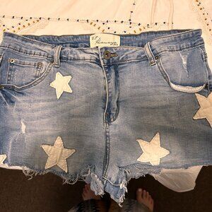 Vintage Havana Star Jean Shorts